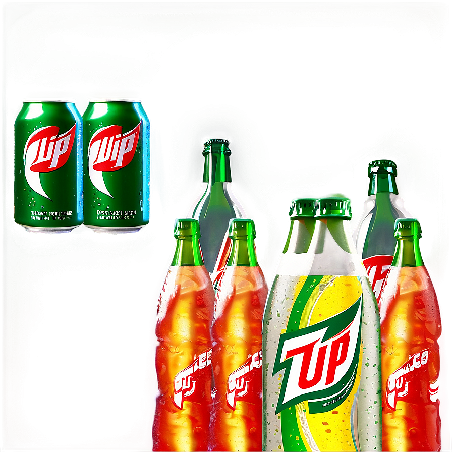 Retro 7 Up Advertisement Png Etx