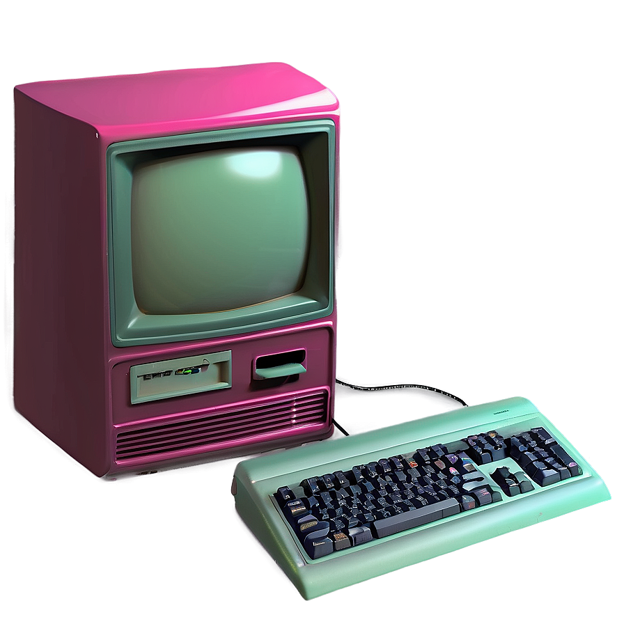 Retro 90s Desktop Computer Png 3