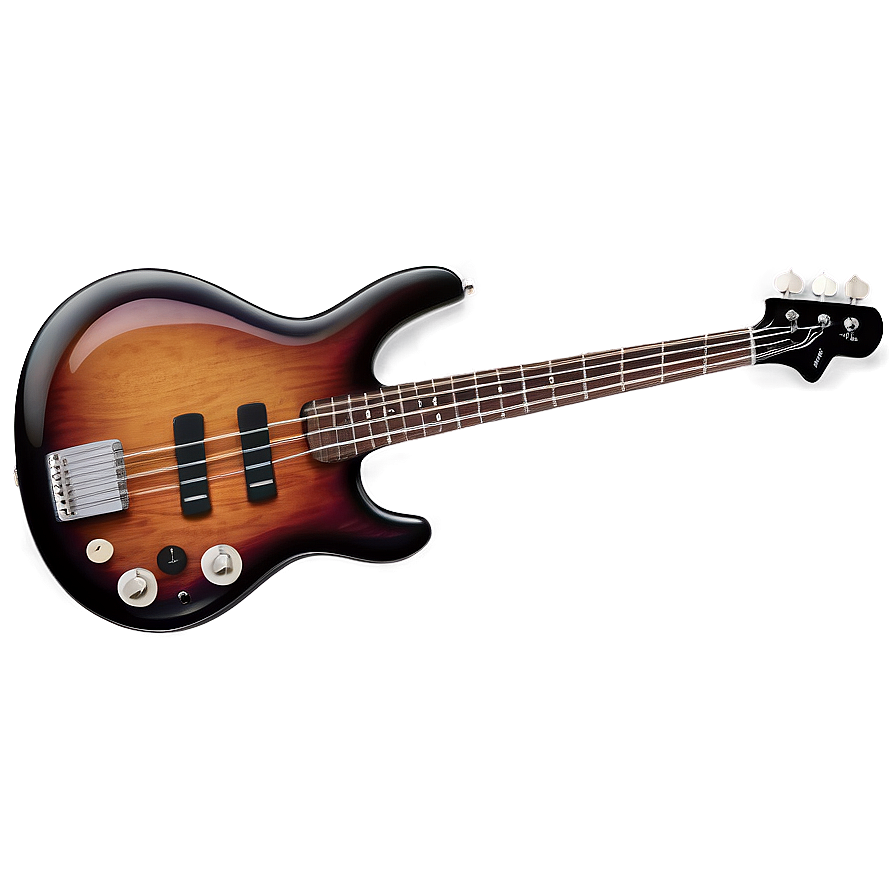 Retro Bass Guitar Png Jga