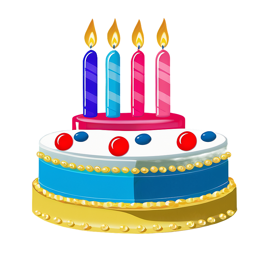 Retro Birthday Cake Png 05042024