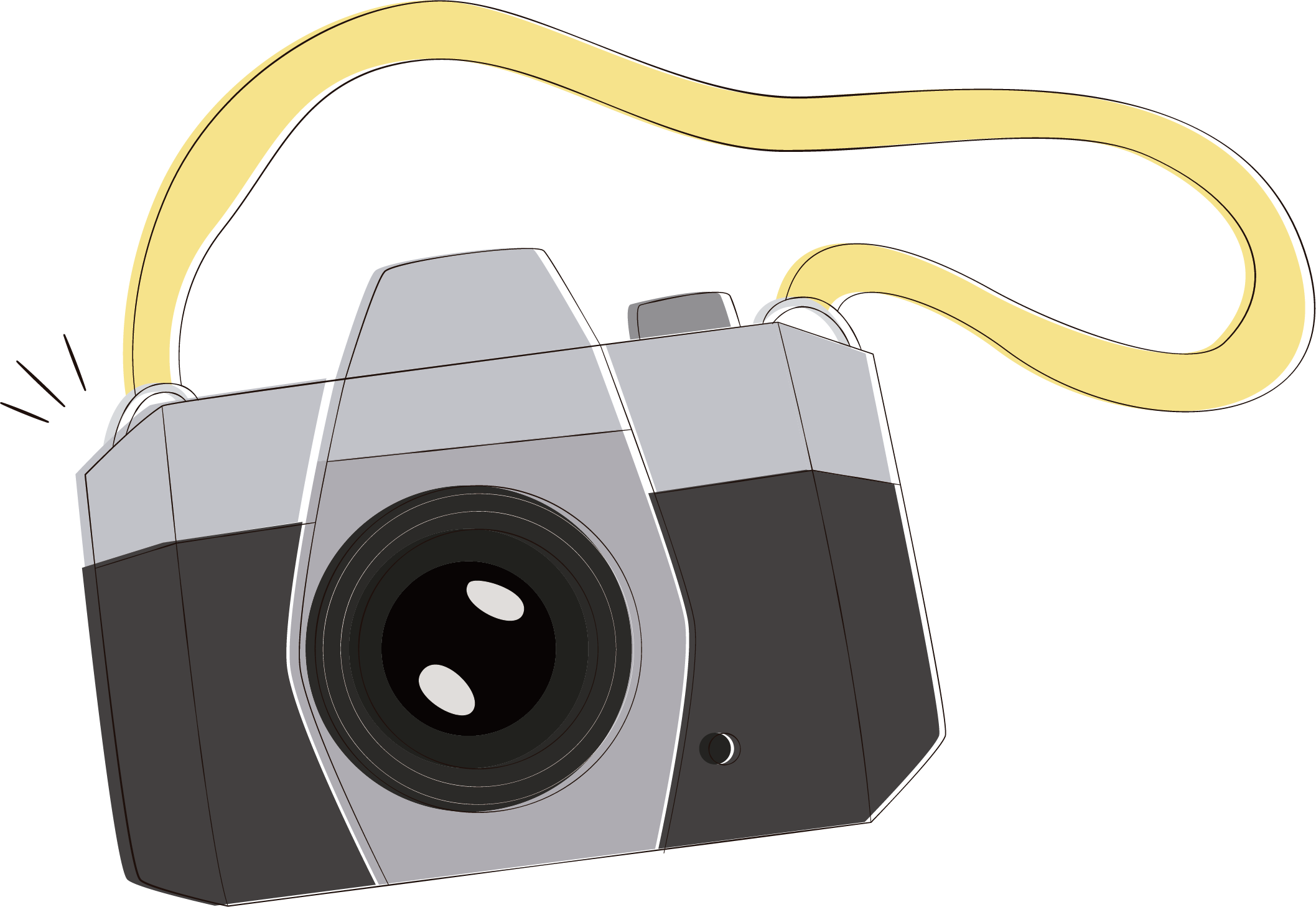 Retro Camera Vector Illustration