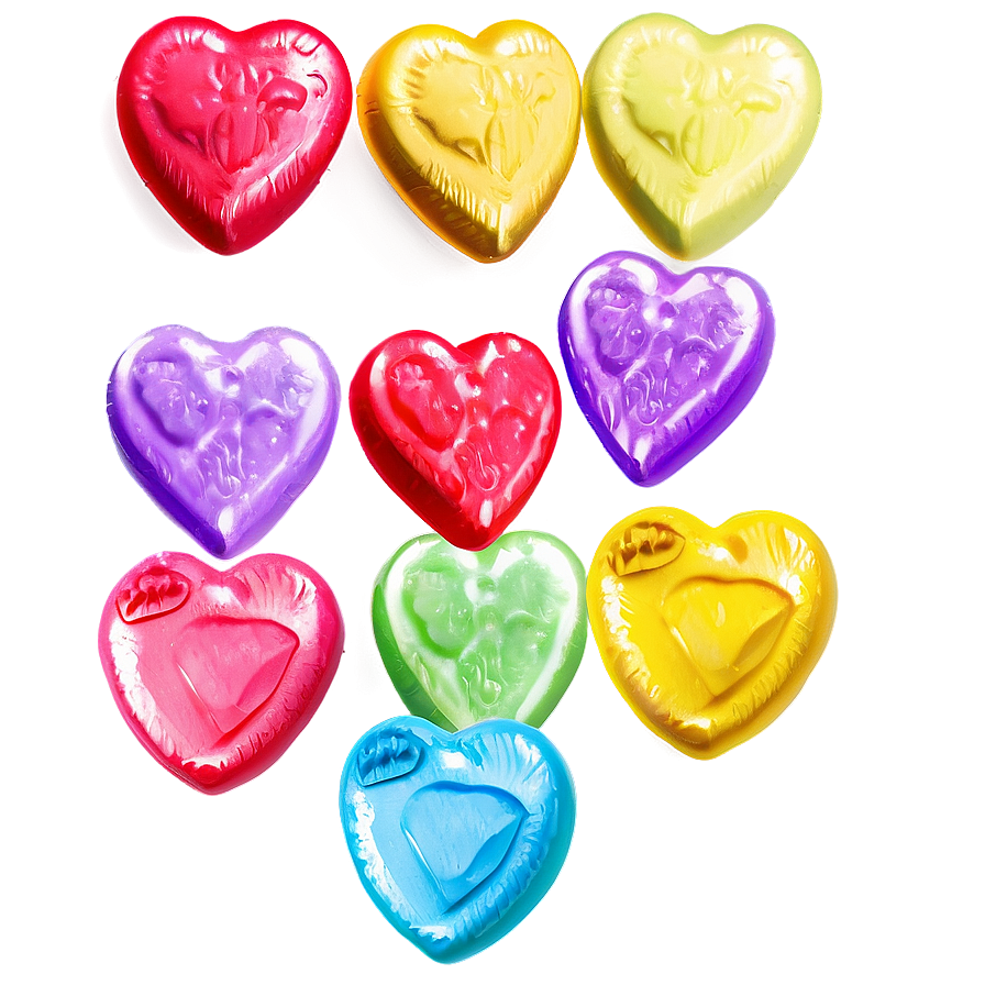 Retro Candy Hearts Png Pnn69