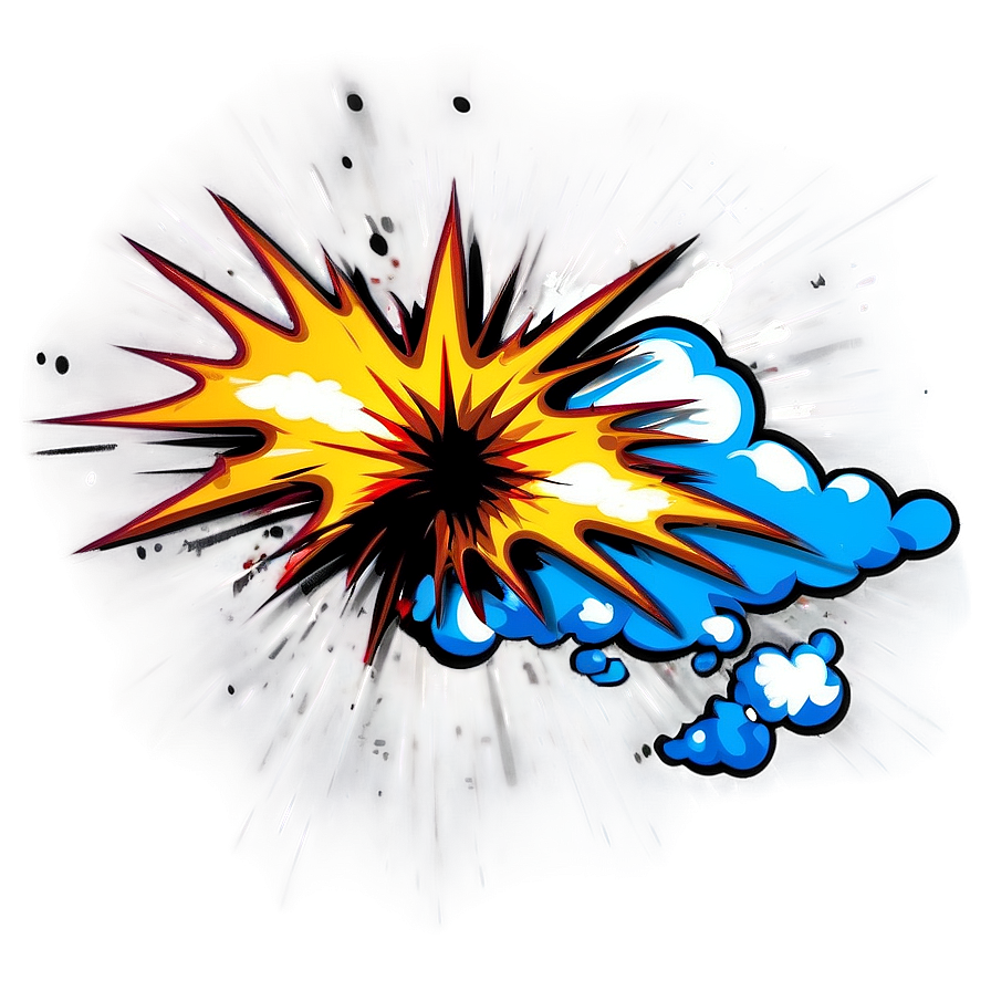 Retro Cartoon Explosion Png 06212024