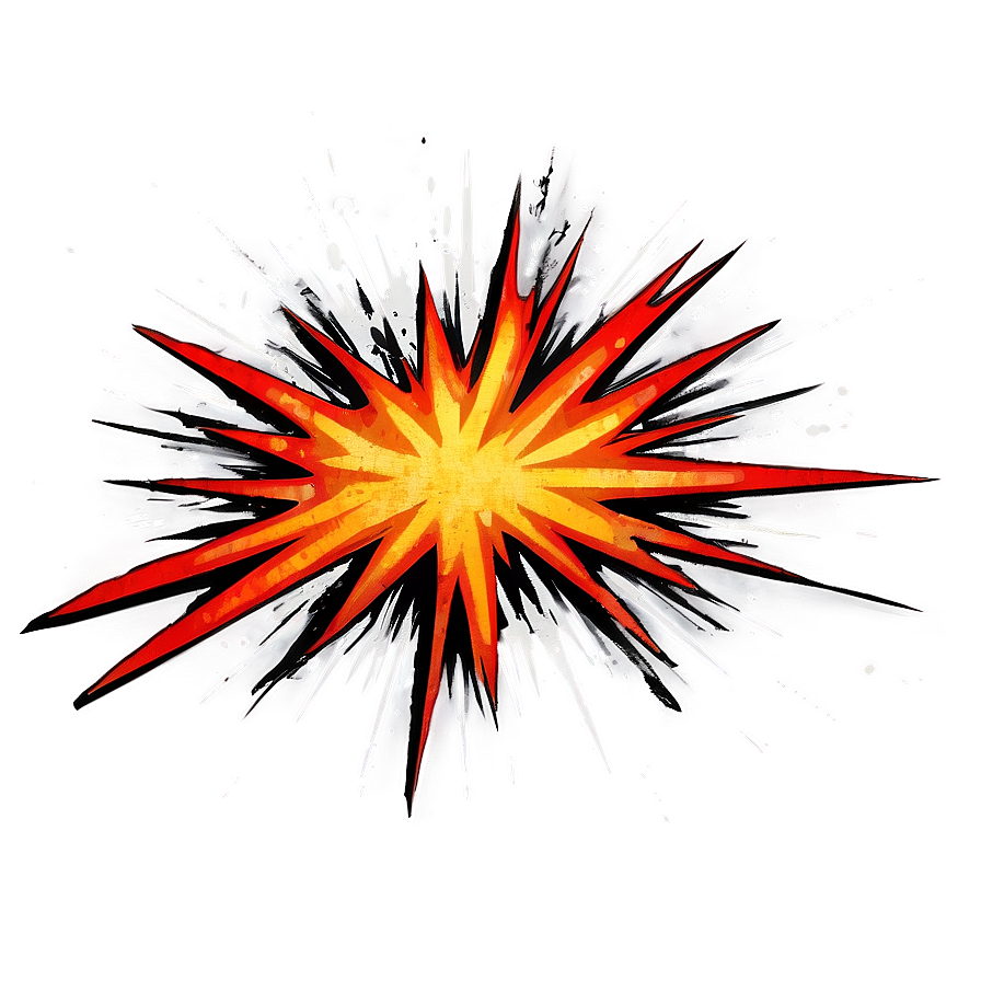 Retro Cartoon Explosion Png 06212024