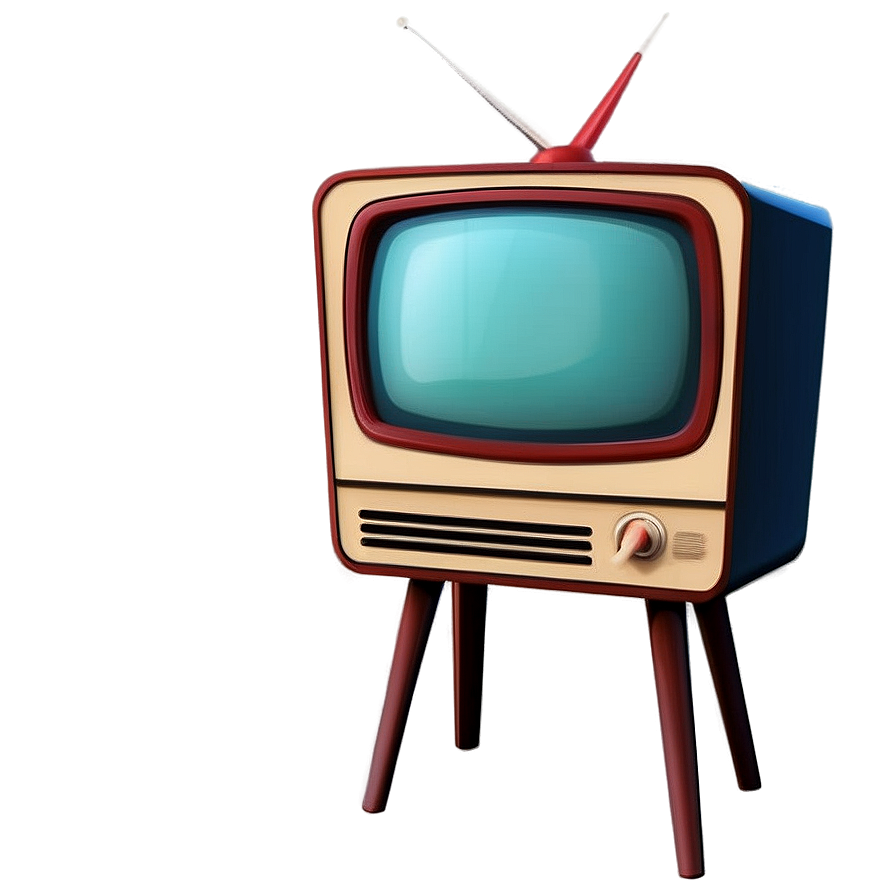 Retro Cartoon Tv Set Png Ayr