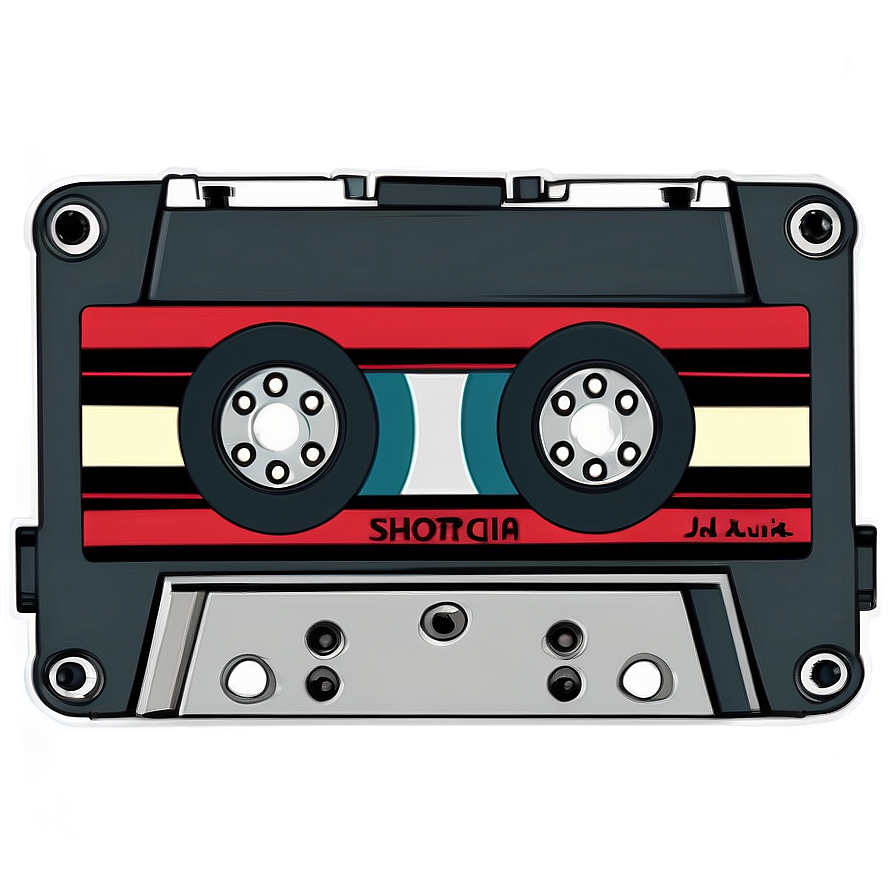 Retro Cassette Tape Sticker Png 05252024