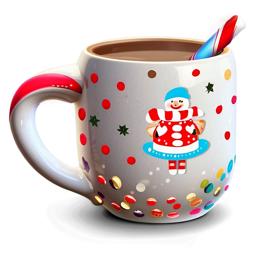 Retro Christmas Hot Chocolate Png 39