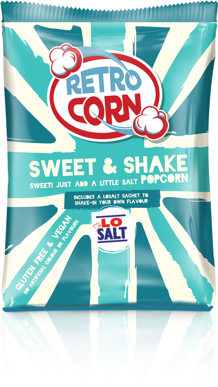 Retro Corn Sweetand Shake Popcorn Package