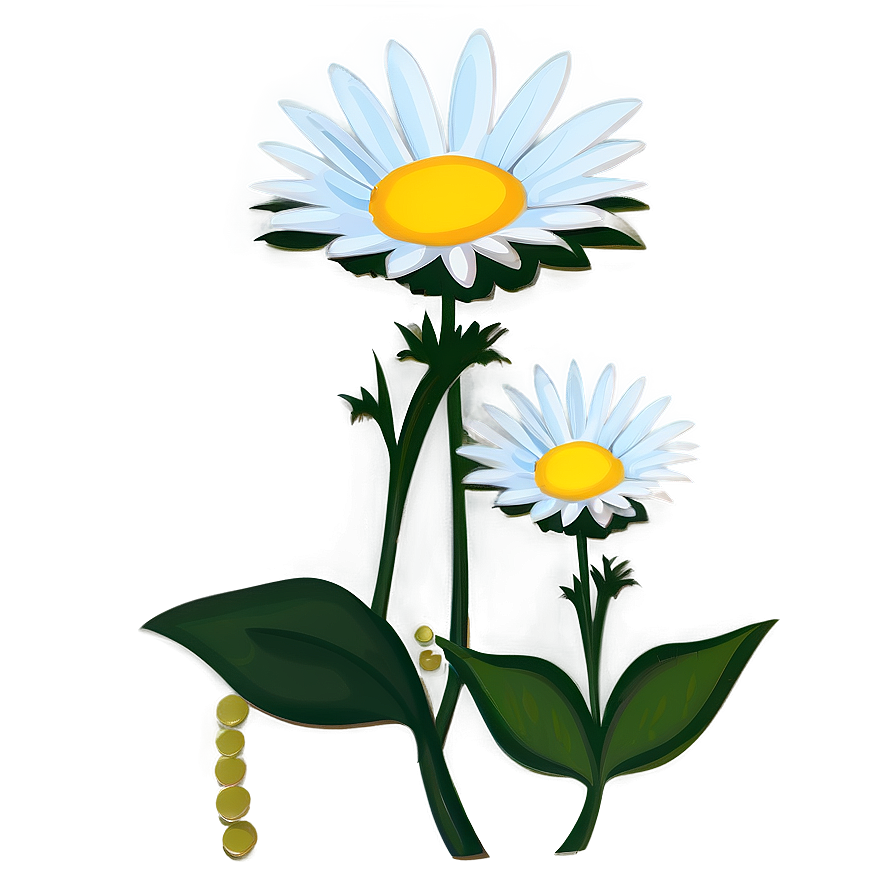 Retro Daisy Clipart Png Crh