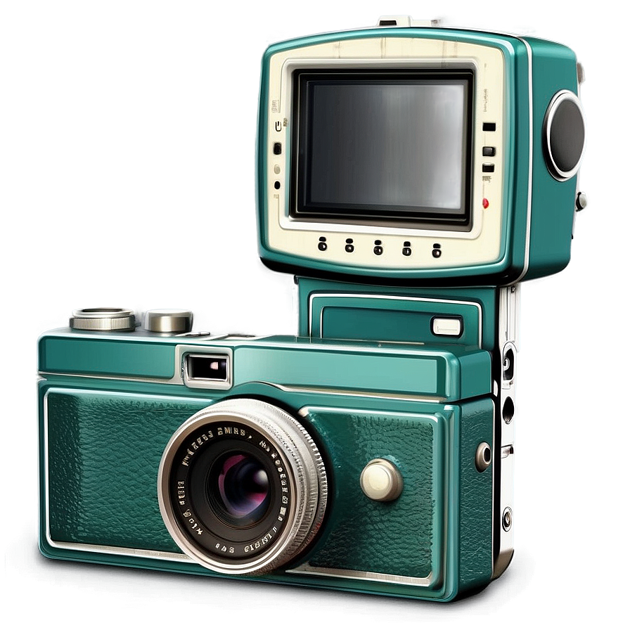 Retro Digital Camera Png Puq