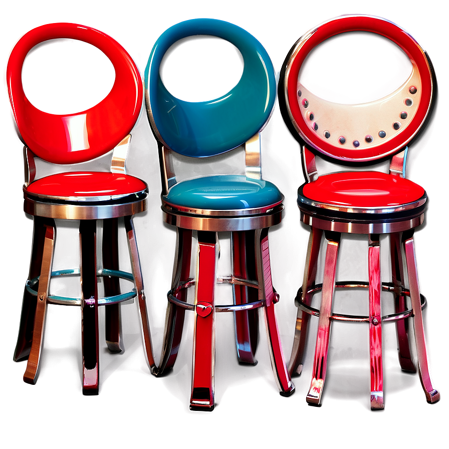 Retro Diner Silla Png Dlt