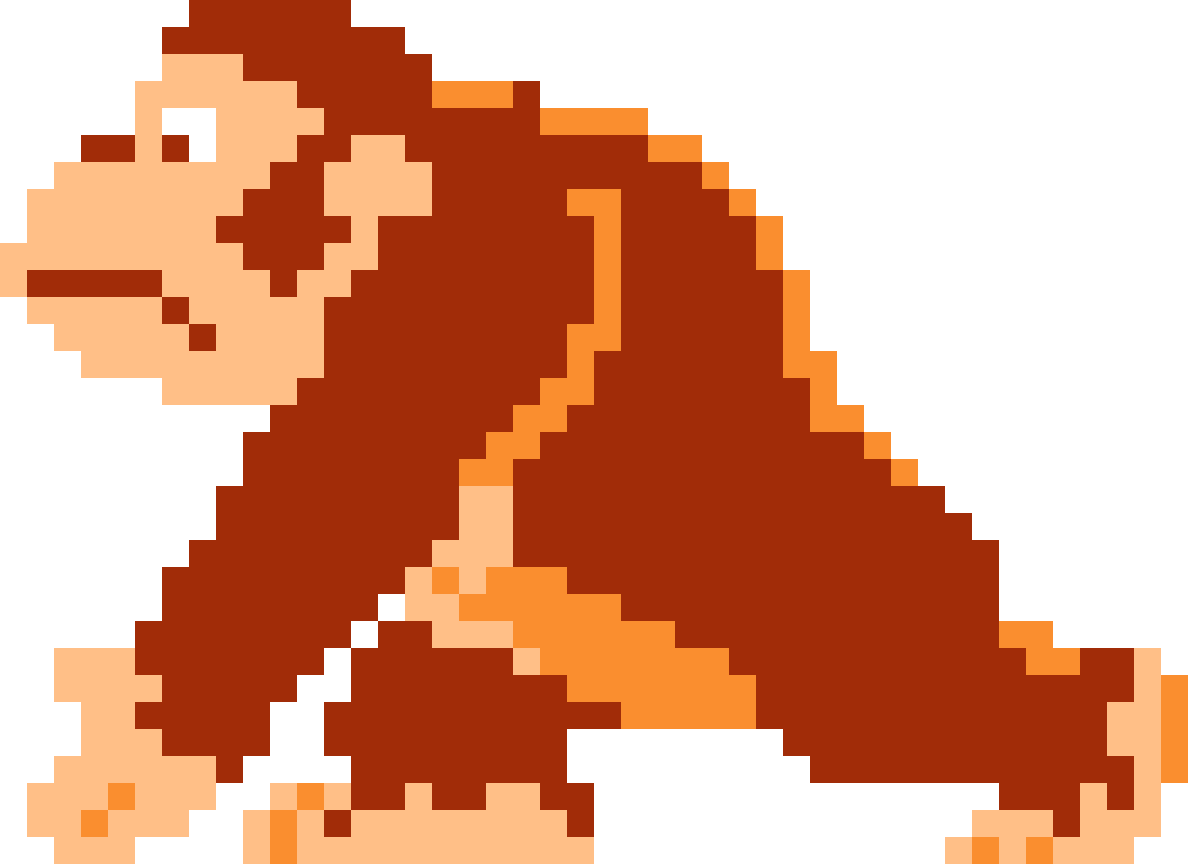 Retro Donkey Kong Pixel Art