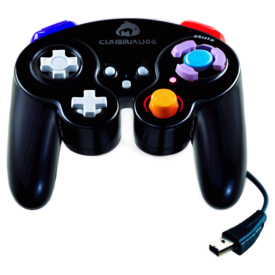 Retro Gamecube Gaming Controller Png 06202024