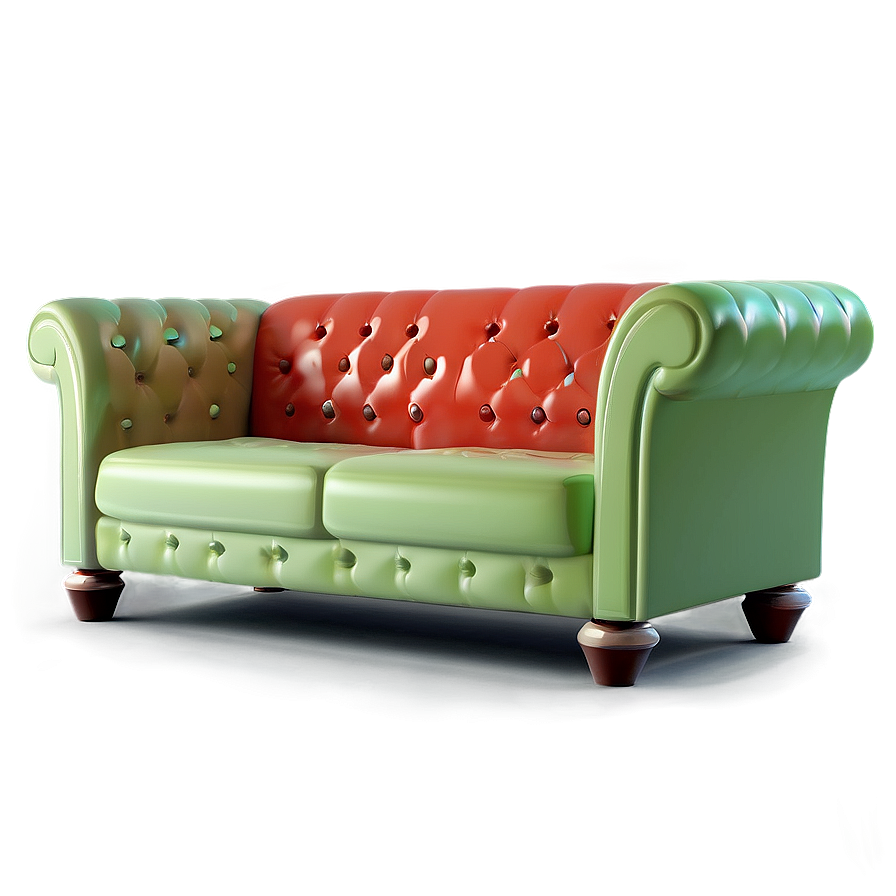 Retro Inspired Couch Png 05252024