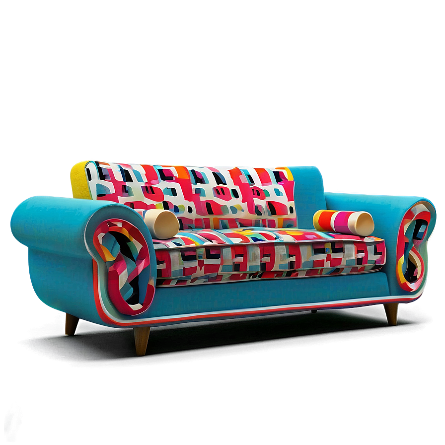 Retro Inspired Couch Png 67