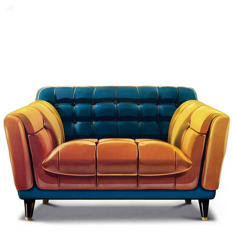 Retro Inspired Couch Png Xrp