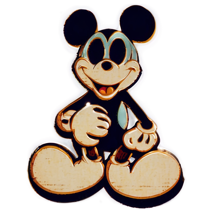 Retro Mickey Mouse Silhouette Png 06202024