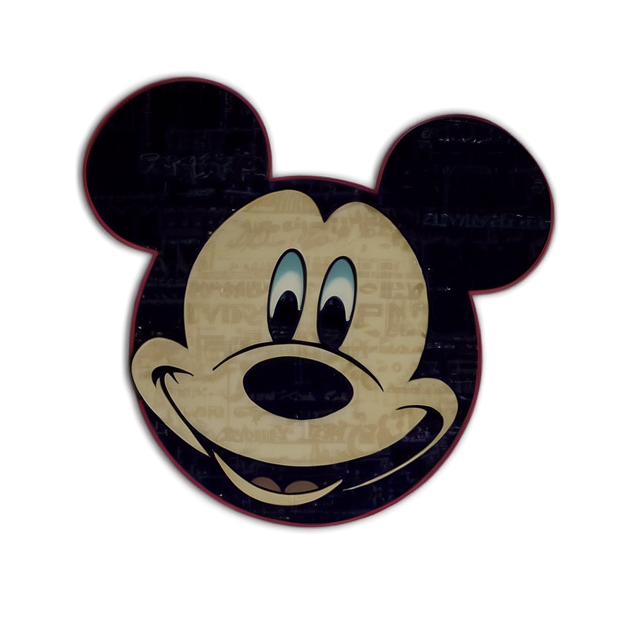 Retro Mickey Mouse Silhouette Png Dga52