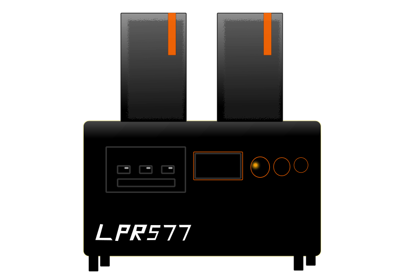 Retro Music Player Design L P R577