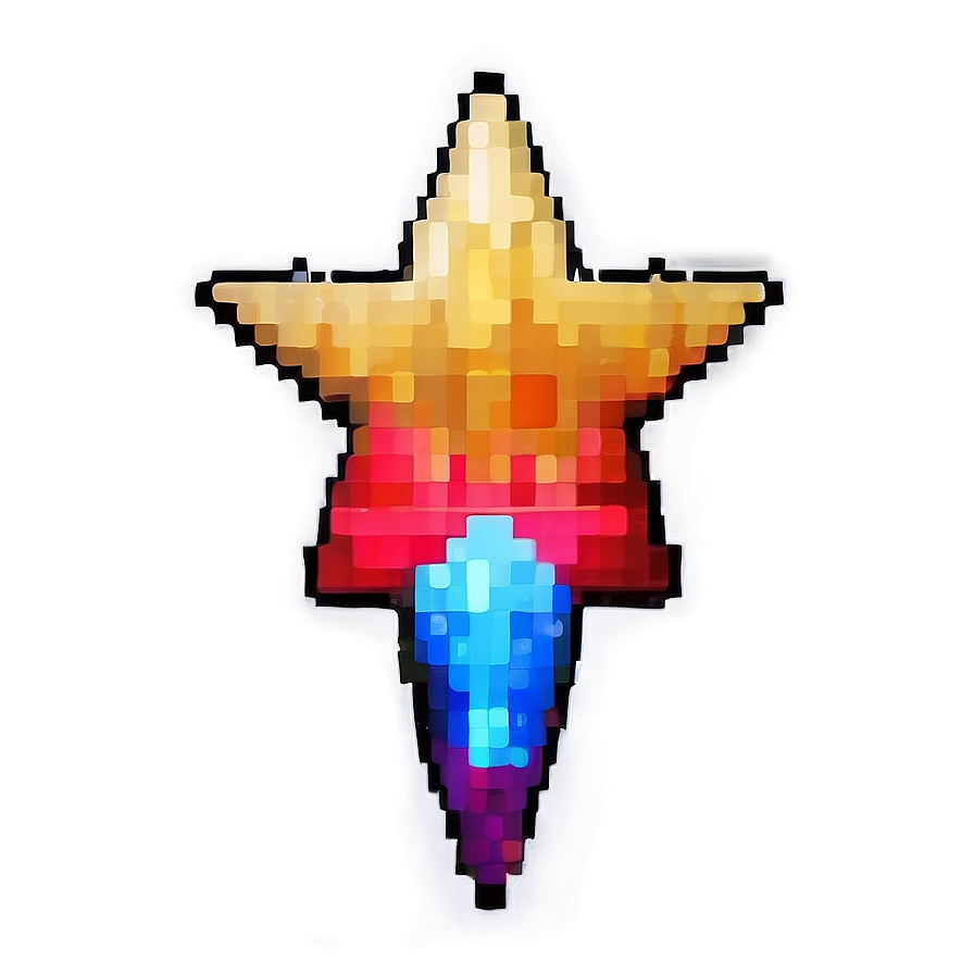 Retro Pixel Star Png Ngi