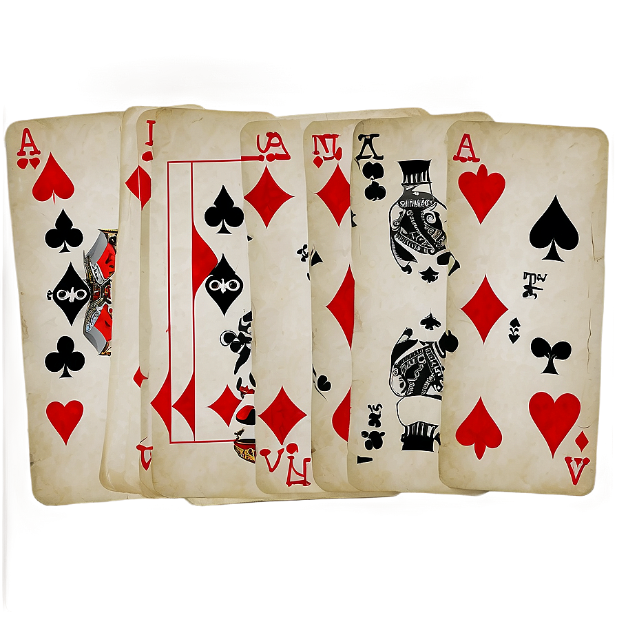 Retro Playing Card Style Png Nwx98