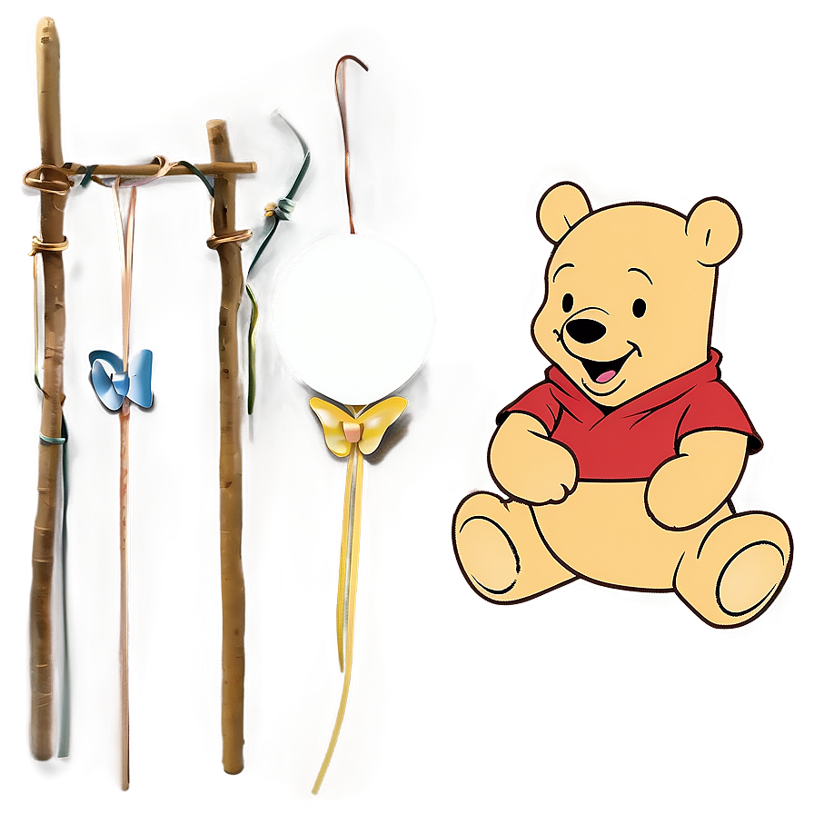 Retro Pooh Bear Clipart Png 06212024