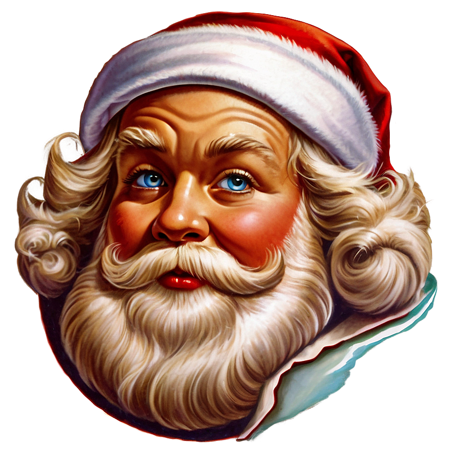 Retro Santa Claus Png 05212024