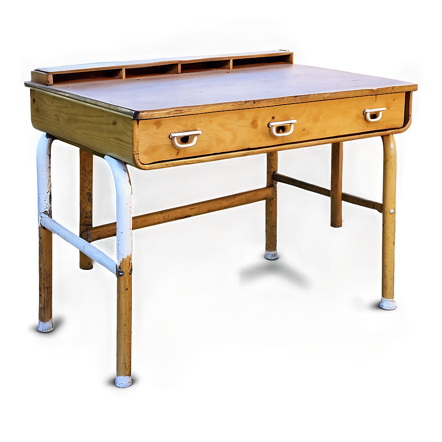 Retro School Desk Png Dlu