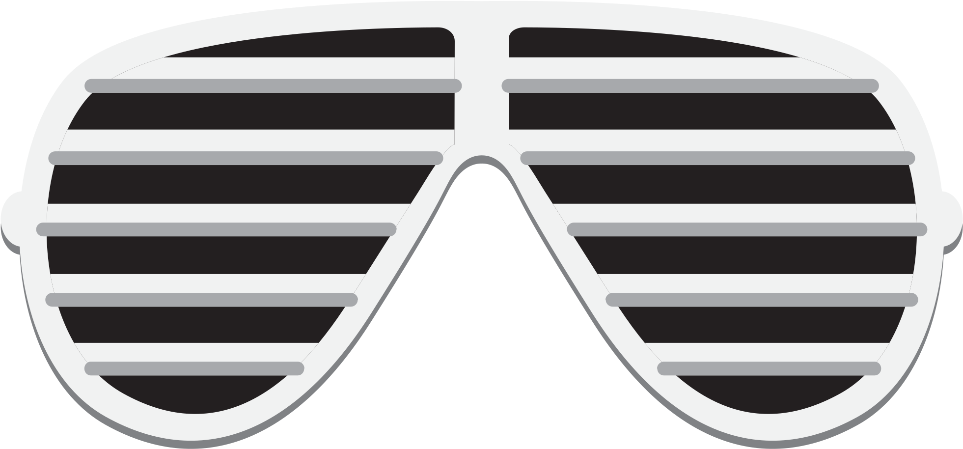 Retro Slatted Sunglasses