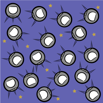 Retro Spacecraft Pattern