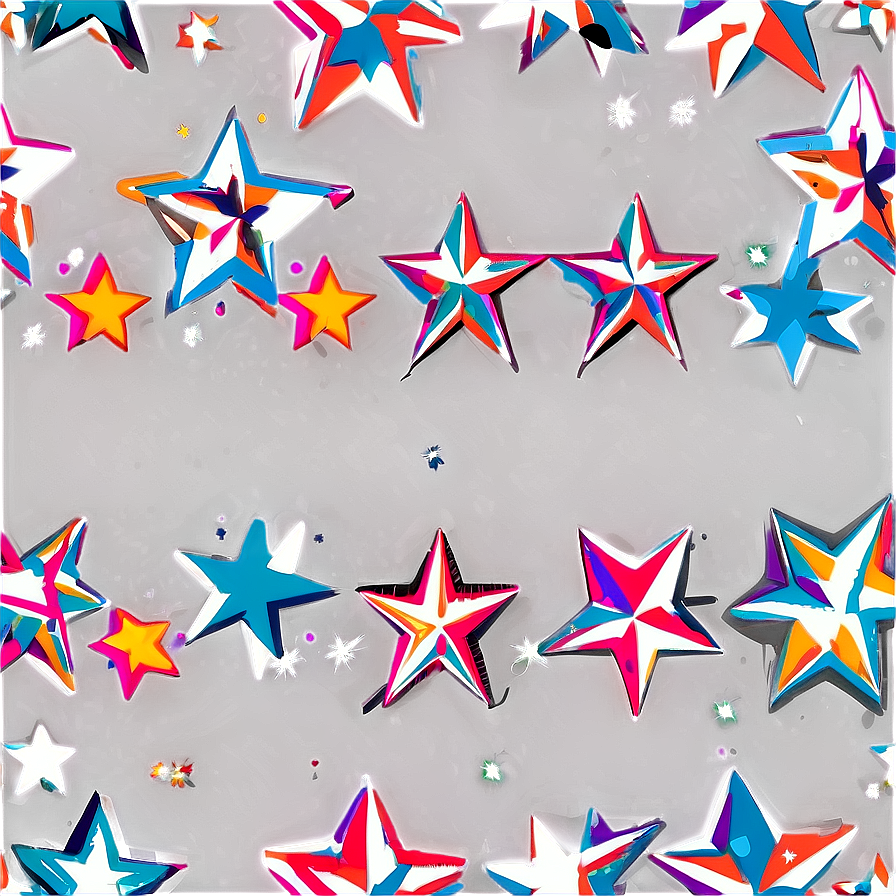 Retro Stars Transparent Png 20