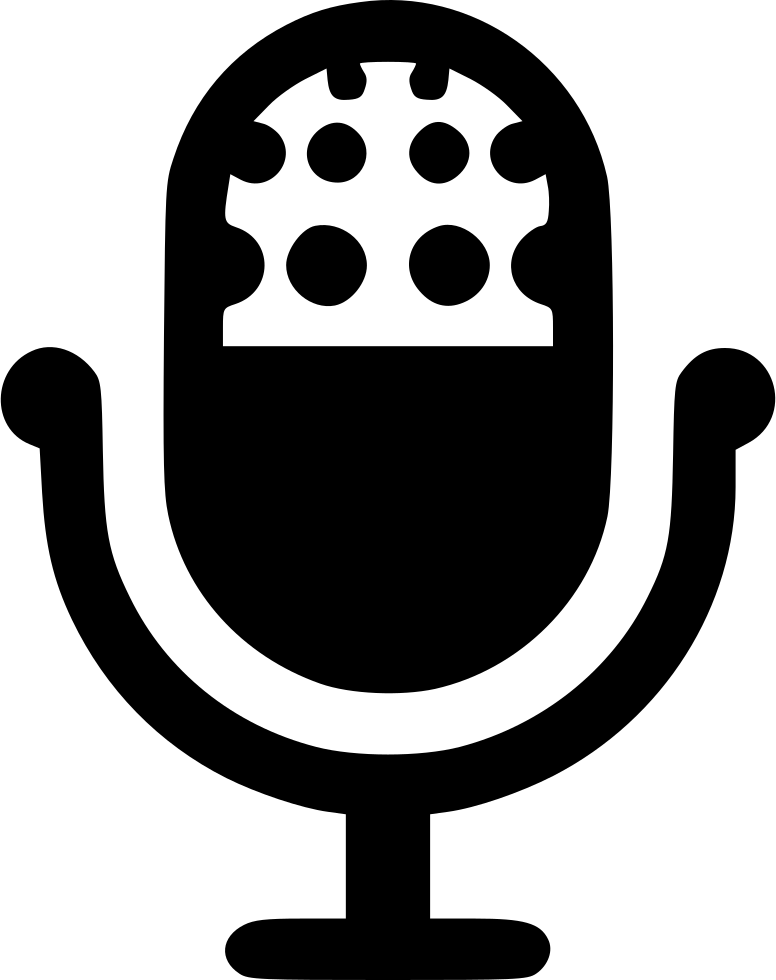 Retro Style Microphone Icon