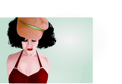 Retro Styled Woman Illustration