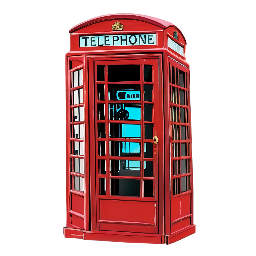 Retro Telephone Box Design Png Jcj