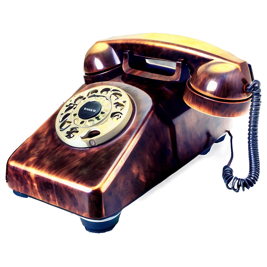 Retro Telephone Handset Png Giu