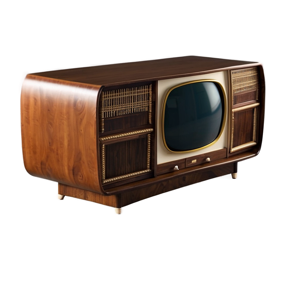 Retro Television Cabinet Png 05252024