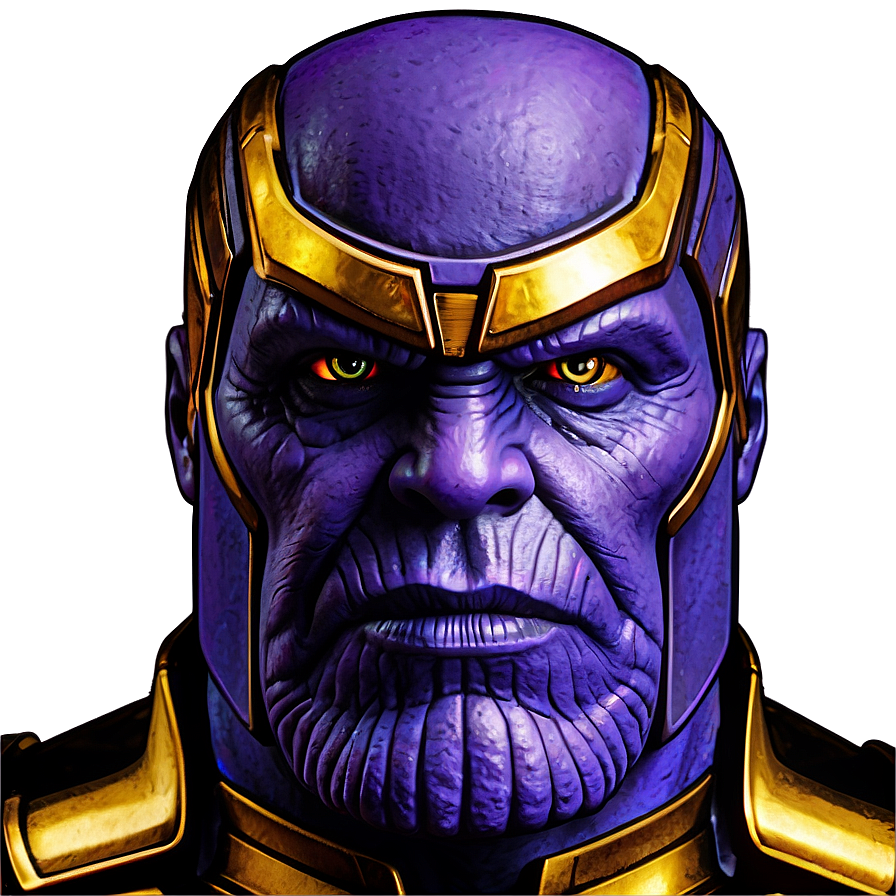 Retro Thanos Poster Png Rpq