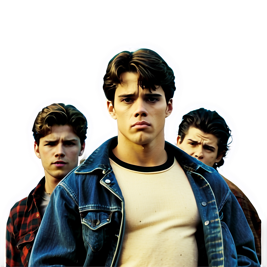 Retro The Outsiders Poster Png Acr60