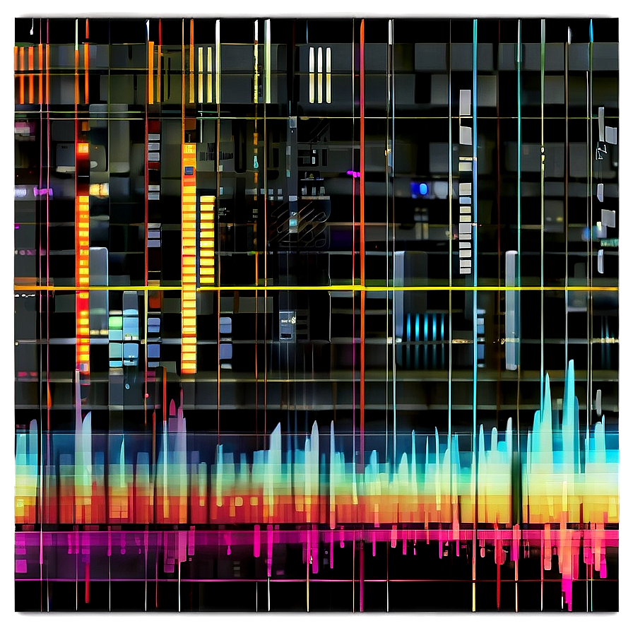 Retro Waveform Png Qdl7