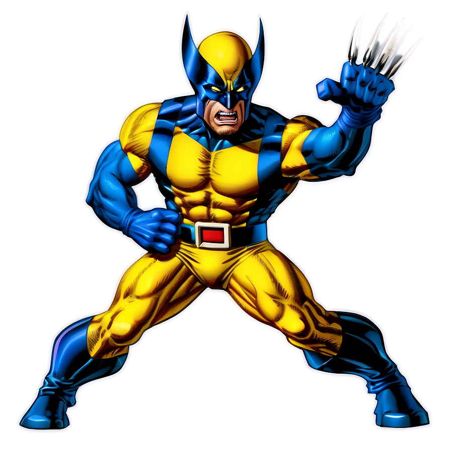 Retro Wolverine Costume Png Vlv