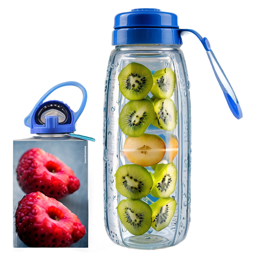 Reusable Water Bottle With Fruit Infuser Png 06282024