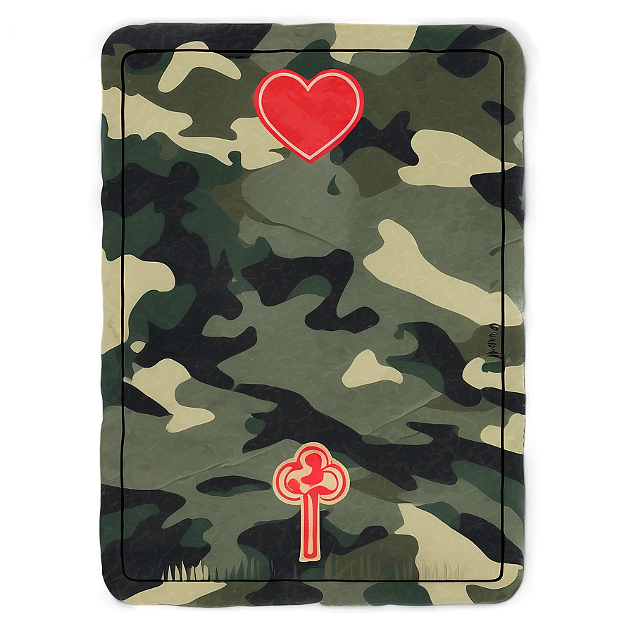 Reverse Card In Camouflage Pattern Png 06272024