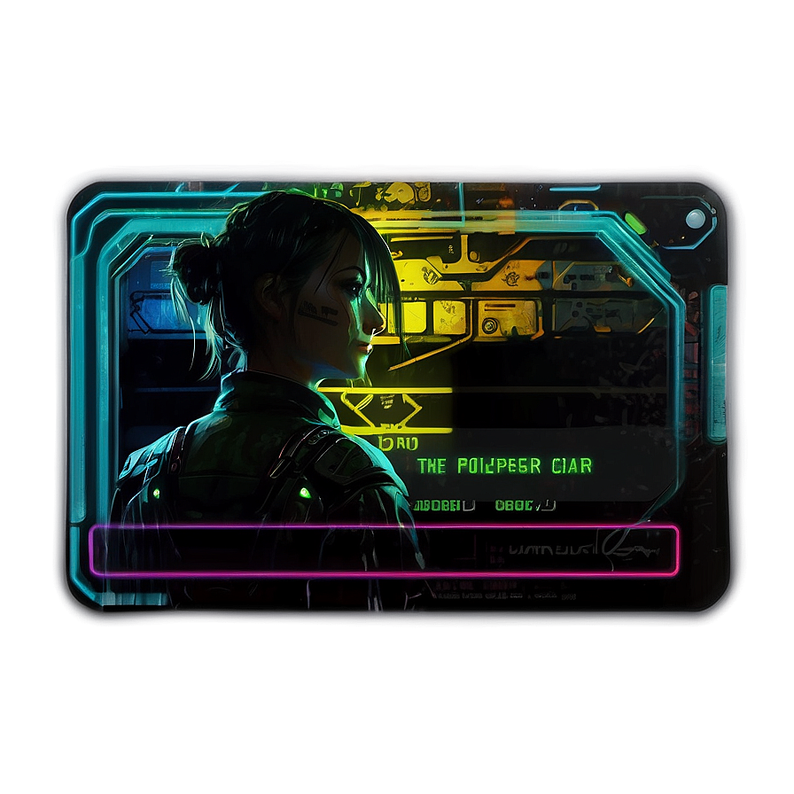 Reverse Card With Cyberpunk Style Png 39