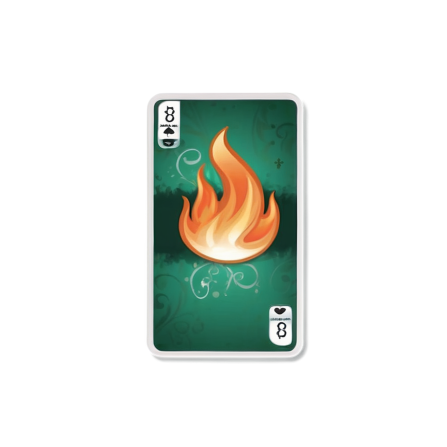 Reverse Card With Flames Png Xre82