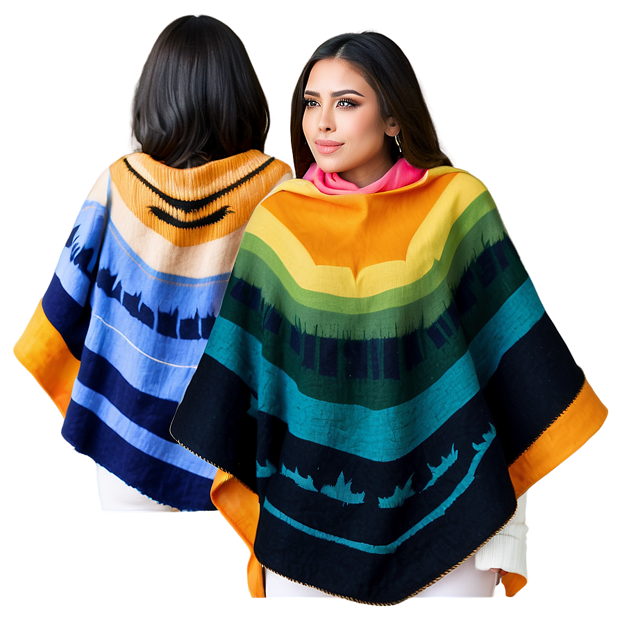 Reversible Poncho Style Png Fnj