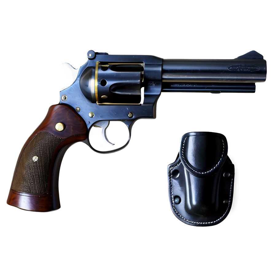 Revolver And Holster Set Png 1