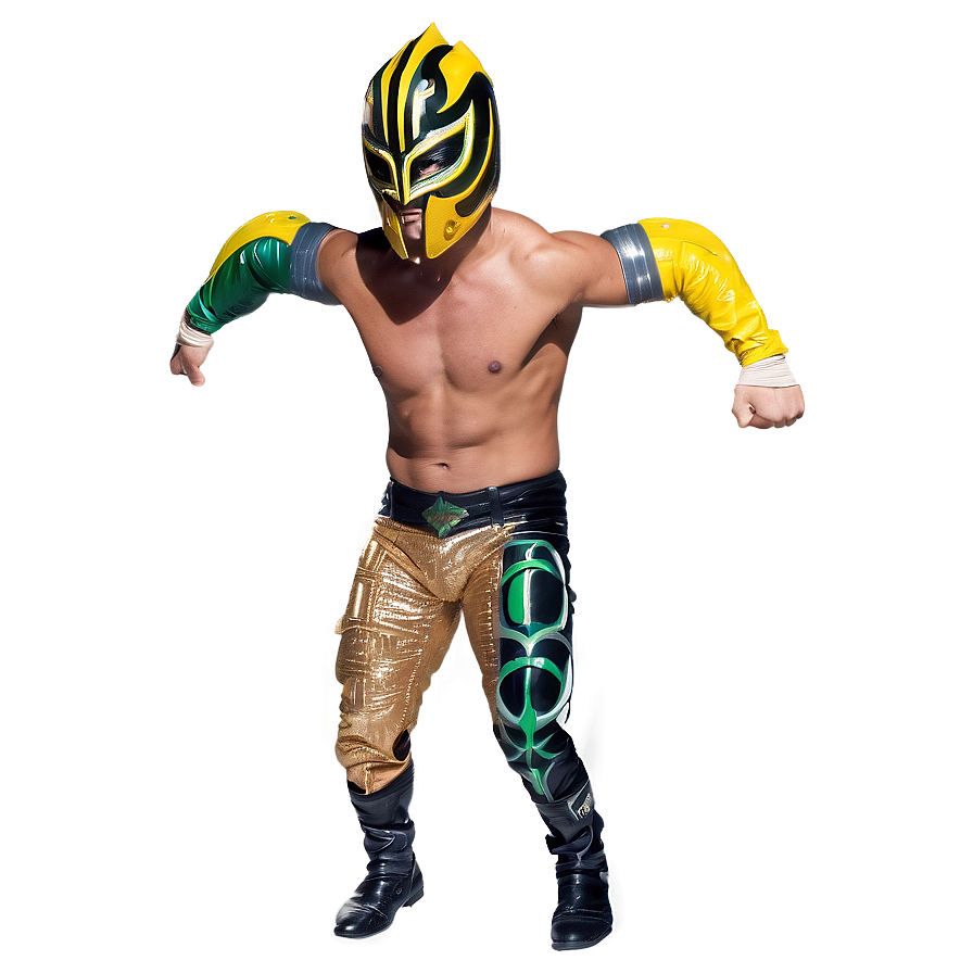 Rey Mysterio Action Shot Png 06122024