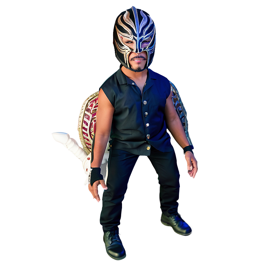 Rey_ Mysterio_ Luchador_ Pose