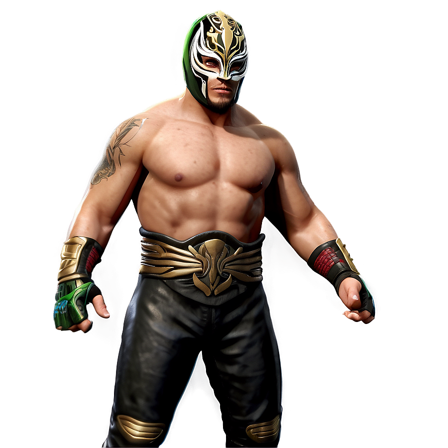 Rey_ Mysterio_ Wrestling_ Pose