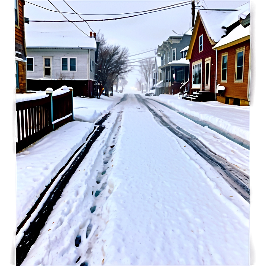 Rhode Island Snow Covered Street Png Nfn